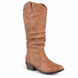 Brown Cowgirl Boots Wide Calf