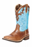 Brown and Blue Cowgirl Boots