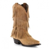Layered Fringe Cowgirl Boots