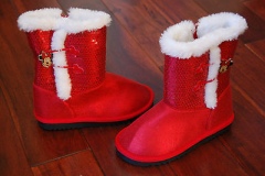Red Fur Boots for Girls