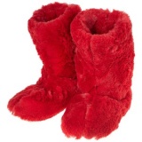 Red Furry Boot