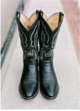 Black Wedding Cowgirl Boots