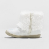 White Fur Boots for Girls