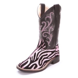 Pink Zebra Cowgirl Boots
