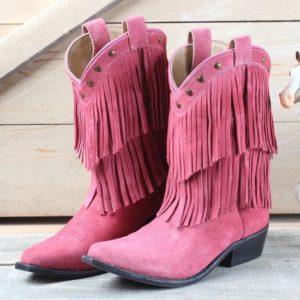 Smocky Mountain Pink Cowgirl Boots