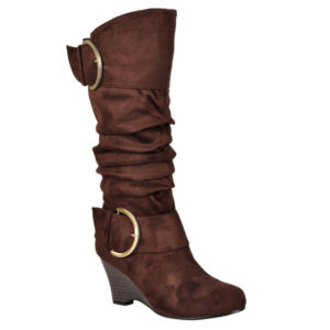 Slouch Wedge Boots