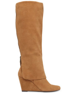 Tall Cuffed Wedge Boots