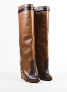 Tall Fold Over Wedge Boots