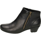 Black Low Heel Ankle Boots