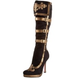 Ladies Brown Pirate Boots