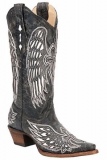 Black Distressed Cowgirl Boots