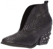 Black Snakeskin Ankle Boots