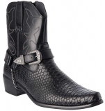 Black Snakeskin Boots