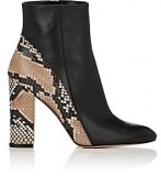 Black & Snakeskin Boots