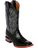 Black Snakeskin High Boots