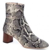 Black & White Snakeskin Boots