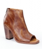 2 Inch Block Heel Peep Toe Booties