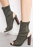 Womens Peep Toe Booties