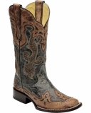 Black and Brown Cowgirl Boots