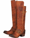 Knee High Brown Cowgirl Boots