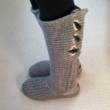 Tall Bearpaw Knitted Boots