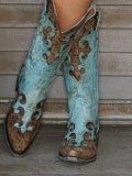 Cheap Turquoise Cowgirl Boots