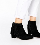 Ankle Fringe Boot