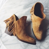 Seude Fringe Ankle Boot