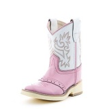 Old West Pink Cowgirl Boots