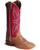 Pink Square Toe Cowgirl Boots