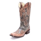 Squared Toe Cowgirl Boots
