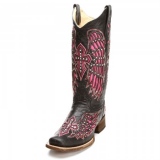 Cowgirl Boots with Cross and Wings