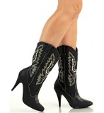 Cowgirl Boots with Crosses and Heels
