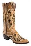 Flat Cowgirl Boots with Crosses