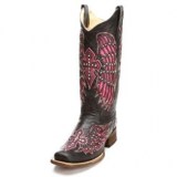 Pink Cowgirl Boots with Crosses