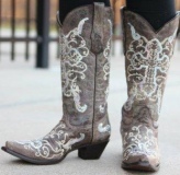 Women's Cowgirl Boots with Crosses