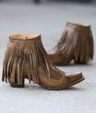 Short Fringe Cowgirl Boots