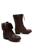 Combat Boots Dark Brown