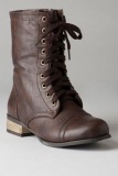 Dark Brown Combat Boots Men