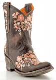 Brown Embroidered Cowgirl Boots
