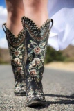 Floral Embroidered Cowgirl Boots