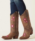Womens Extra Wide Calf Western Cowgirl Boots