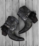 Black Fringe Cowboy Boots