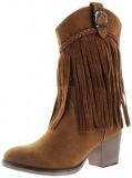 Fringe Cowboy Boots Buckle