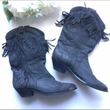 Low Fringe Cowboy Boots