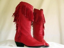 Red Fringe Cowboy Boots