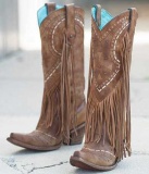 Womens Fringe Cowboy Boots