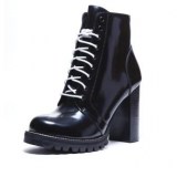 Combat Boots with Block Heels