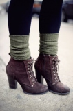 Fancy Heeled Combat Boots