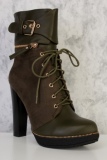 Heel Combat Boots